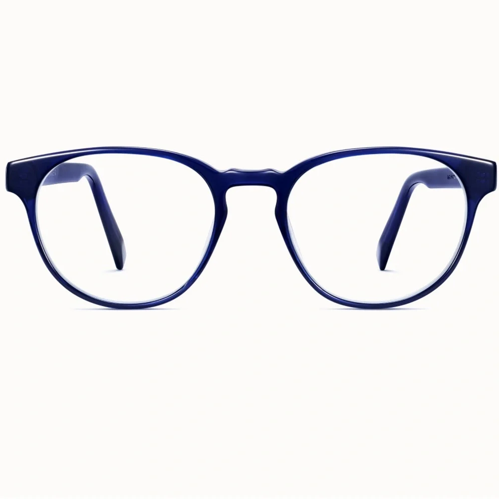 Warby Parker Whalen 365 Unisex Glasses, Blue (Lapis Crystal)